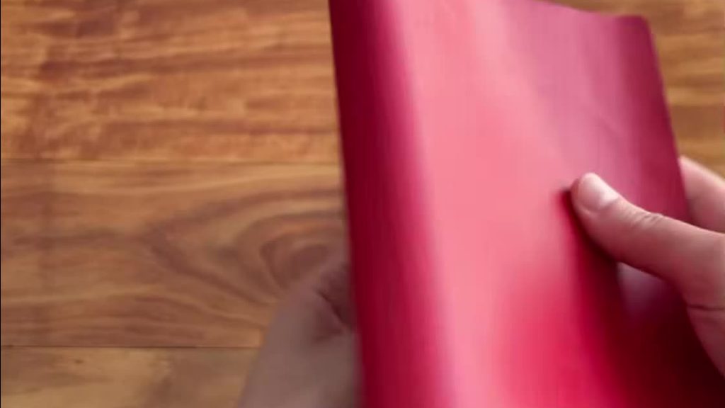 Zequenz notebook red soft cover after use
