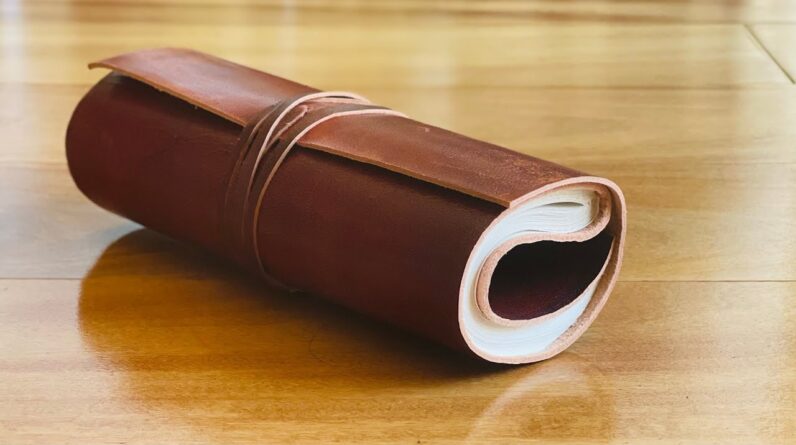 Roll Up Leather Journal