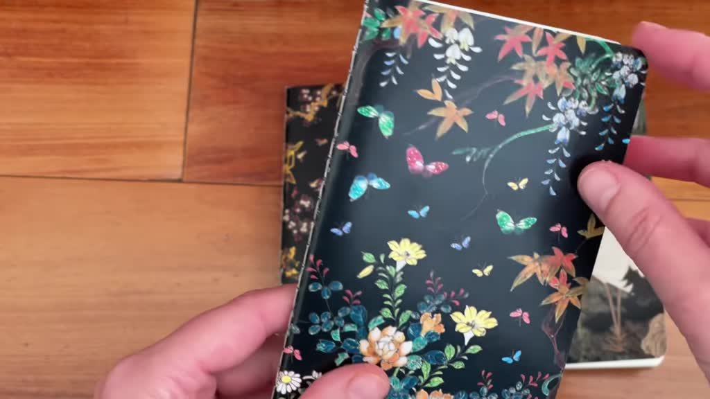 Flame Tree pocket notebook floral foiled cover