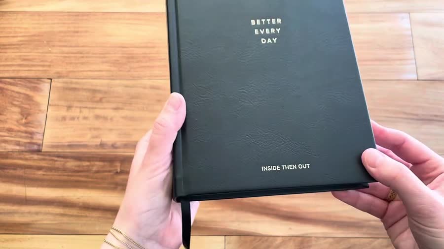Inside Then Out Better Every Day Journal Review 2 Black Better Every Day Journal vegan leather cover