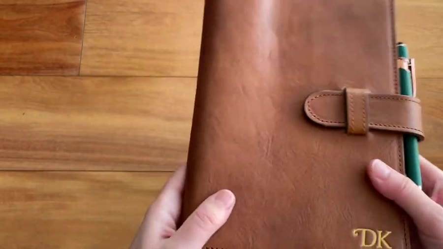 Epica leather journal cover and clasp closure