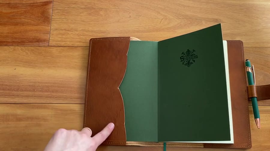 Epica leather journal interior refill system