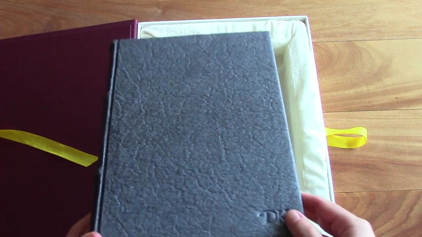 Epica vegan notebook removed from gift box