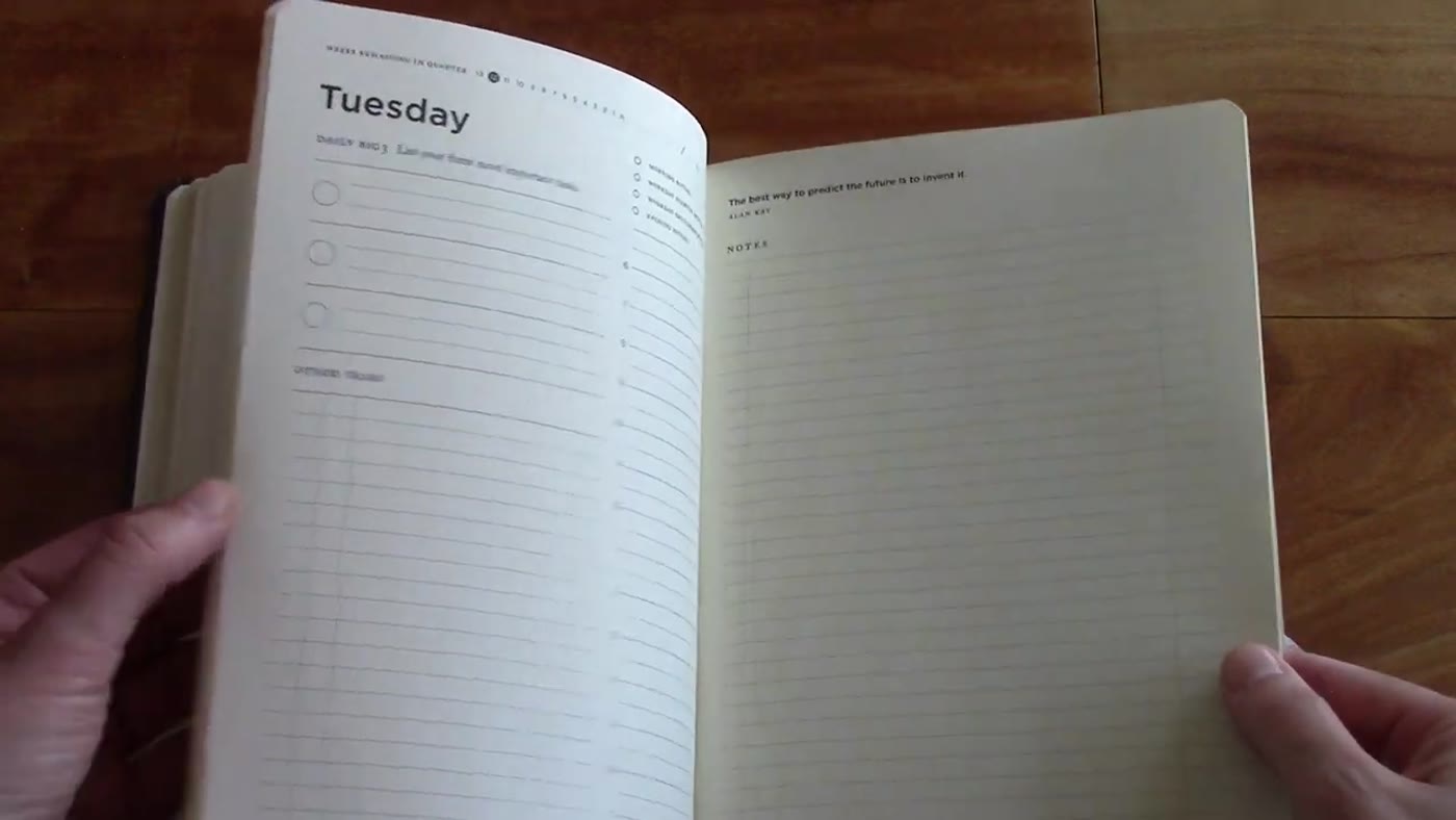 Full Focus Planner daily page layout