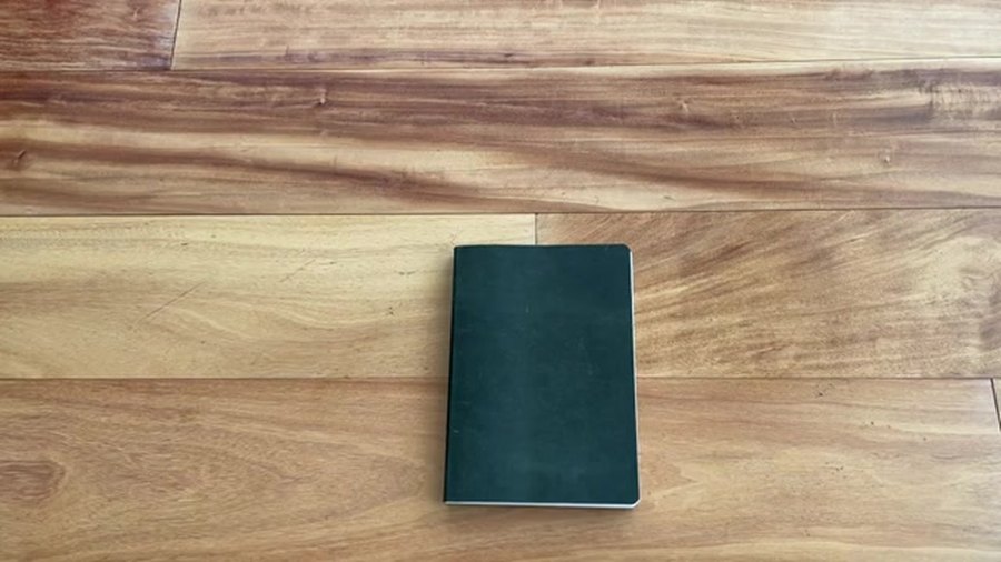 Galen Leather Tomoe River Paper Notebook Durability Review 1 Galen Leather Tomoe River notebook overview on desk