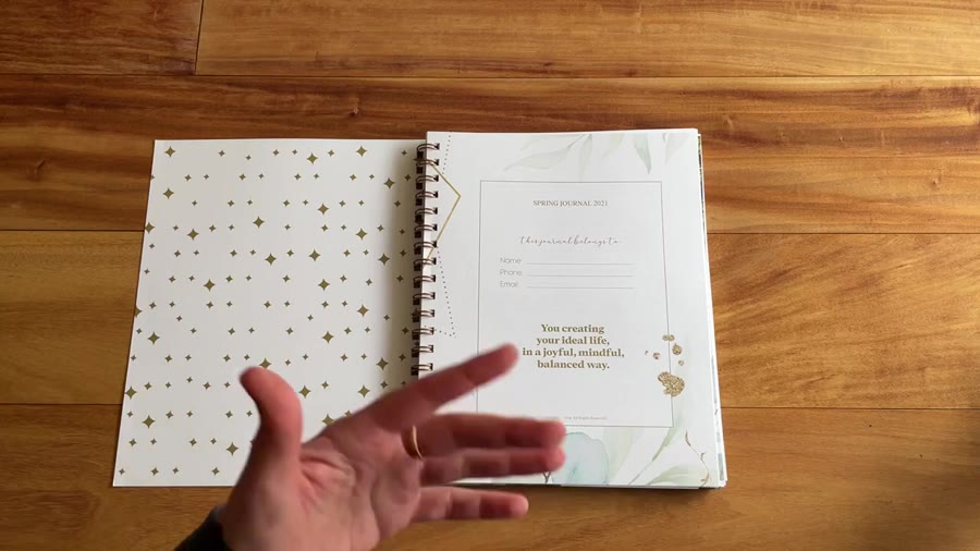 JMB Living Journal introduction and vision pages