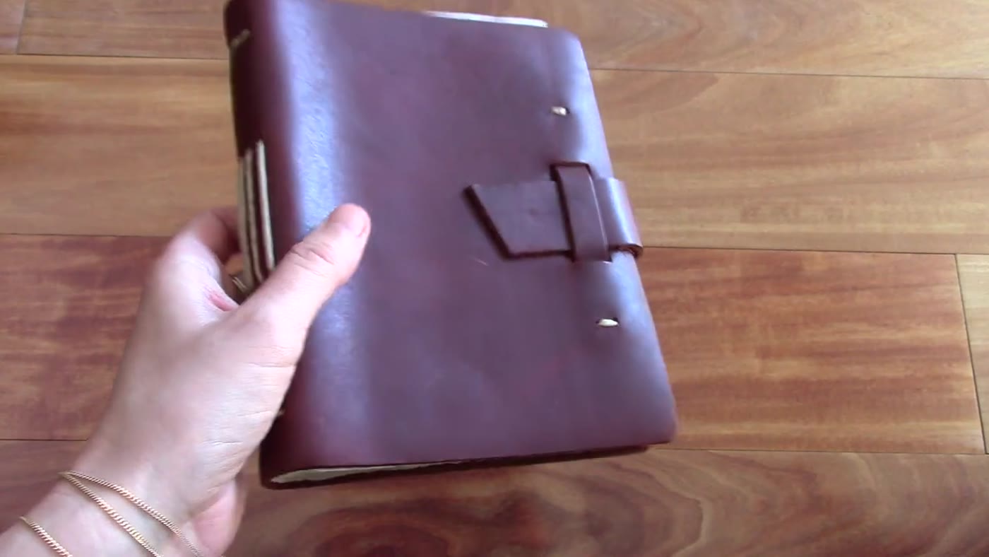Leather travel notebook cover from the journal collection