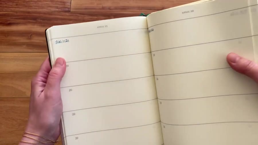 Leuchtturm1917 5 Year Memory Book page layout for daily entries
