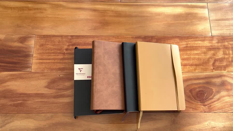Four lined notebooks that can work as bullet journals