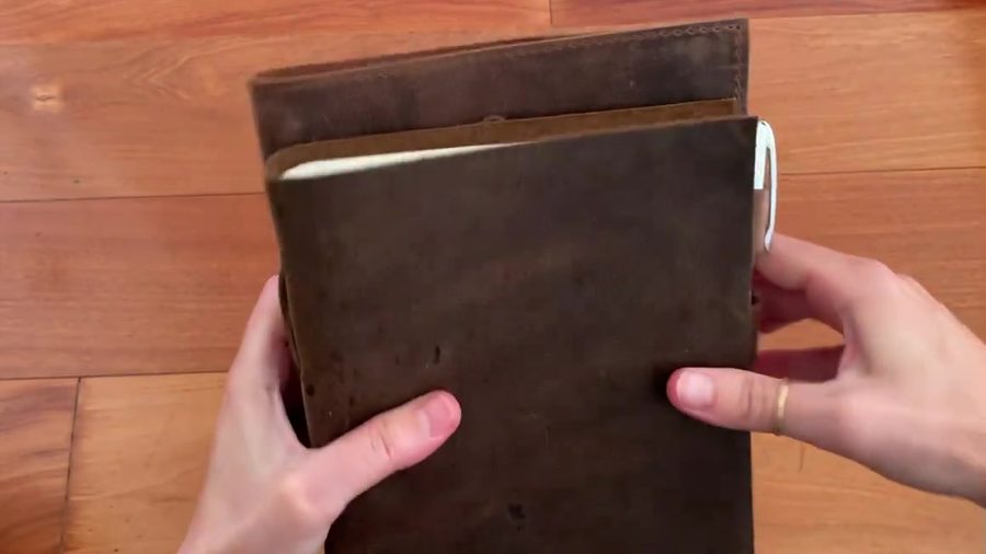 Moonster Refillable vs Non-Refillable Journal Comparison 2 Moonster refillable leather journal cover and insert