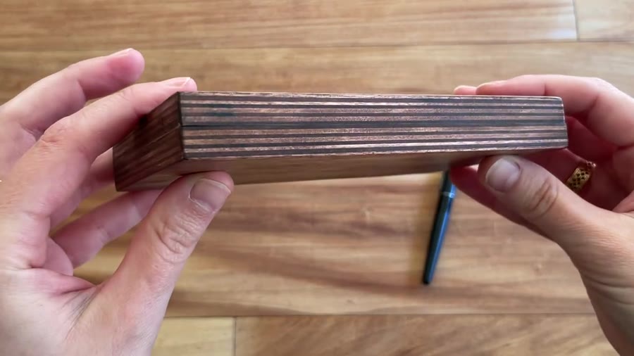 Side hinges and wooden box construction on My Comfort Book