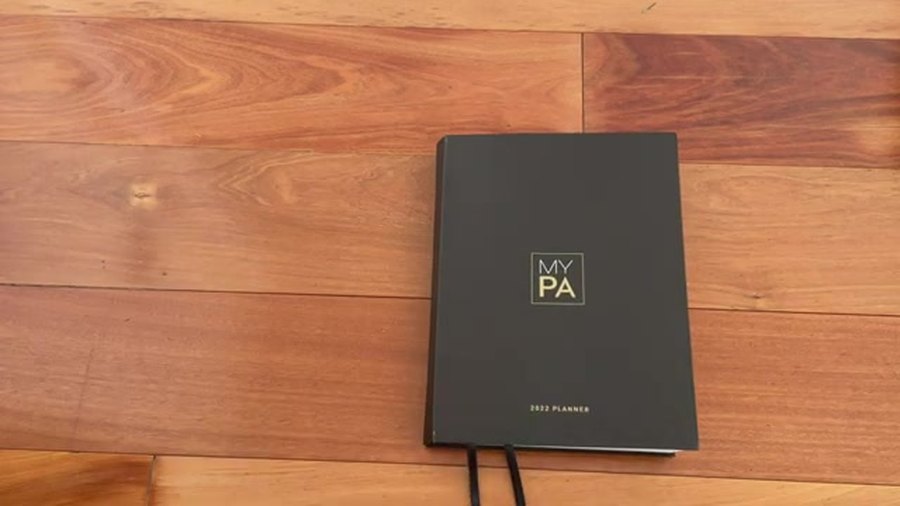 My PA Planner closed back cover