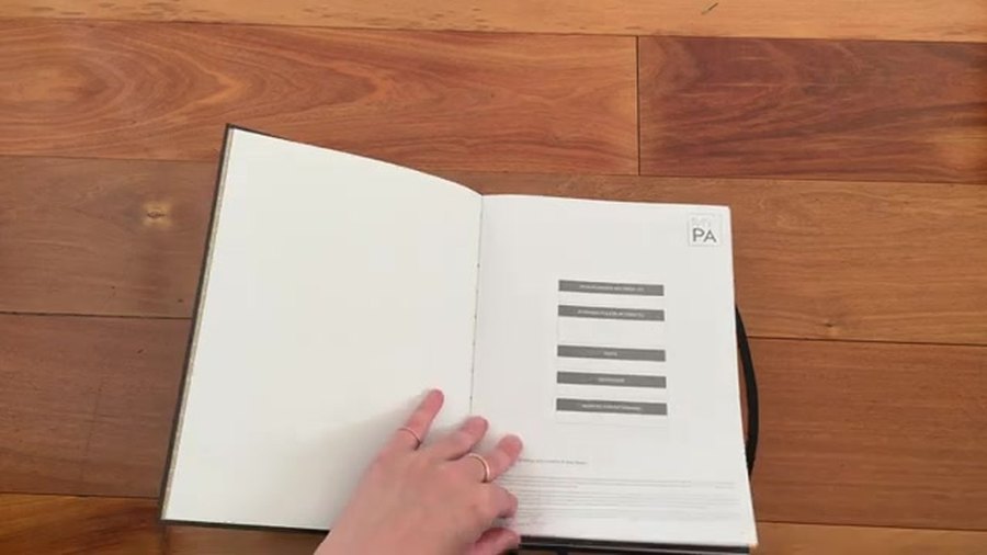 My PA Planner opening pages and introductory layout