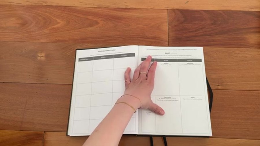 My PA Planner monthly planning spread