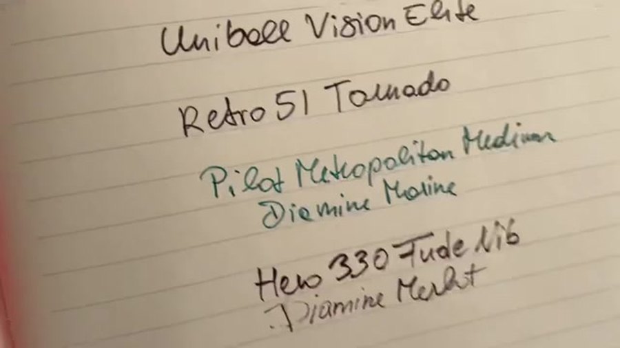 Paperblanks Flexis Notebook Review 6 Paperblanks Flexis notebook pen test page