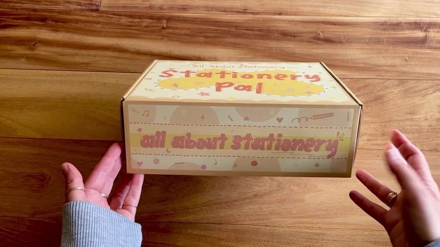 Stationery Pal haul box before unboxing