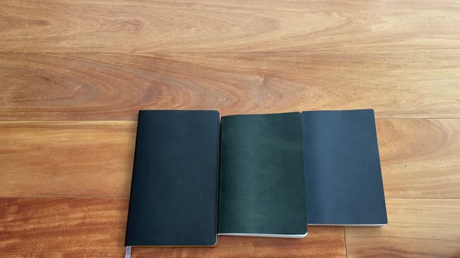 Tomoe River paper notebooks side by side