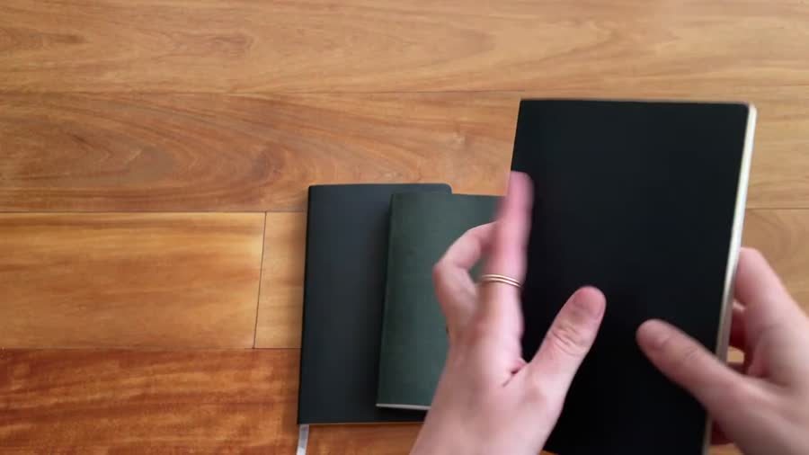Handling a Tomoe River paper notebook cover
