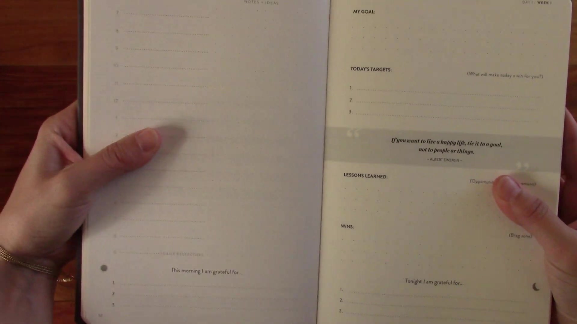 Best Self Journal daily layout