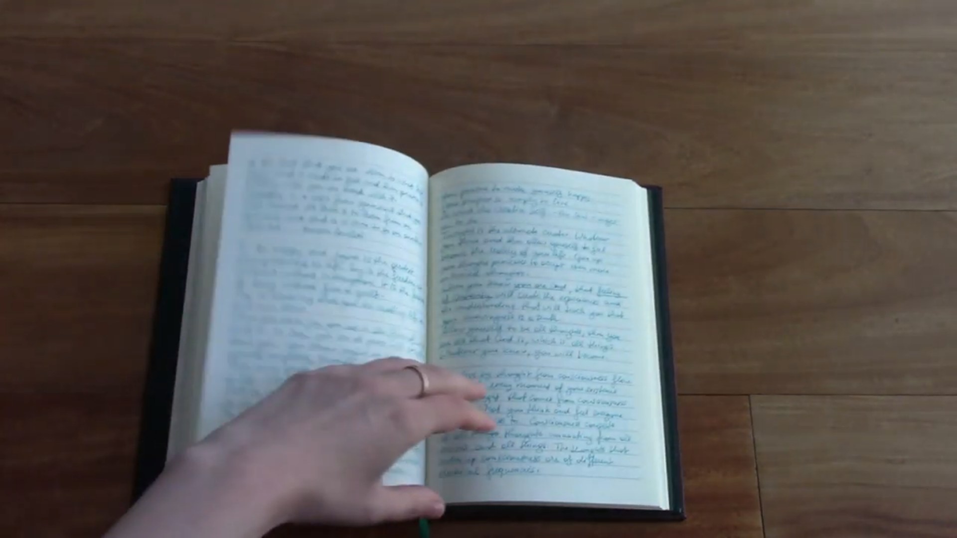 Epica Leather Notebook Durability Review 4 Writing and page test inside the Epica leather notebook
