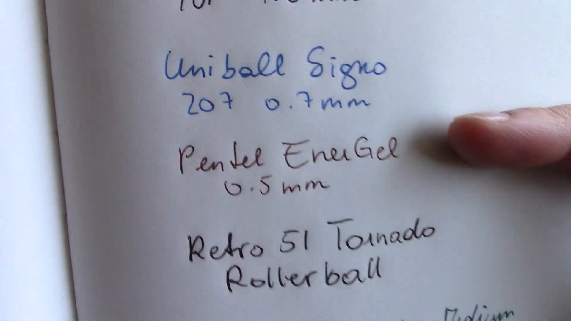 Writing sample and pen test on Tomoe River paper