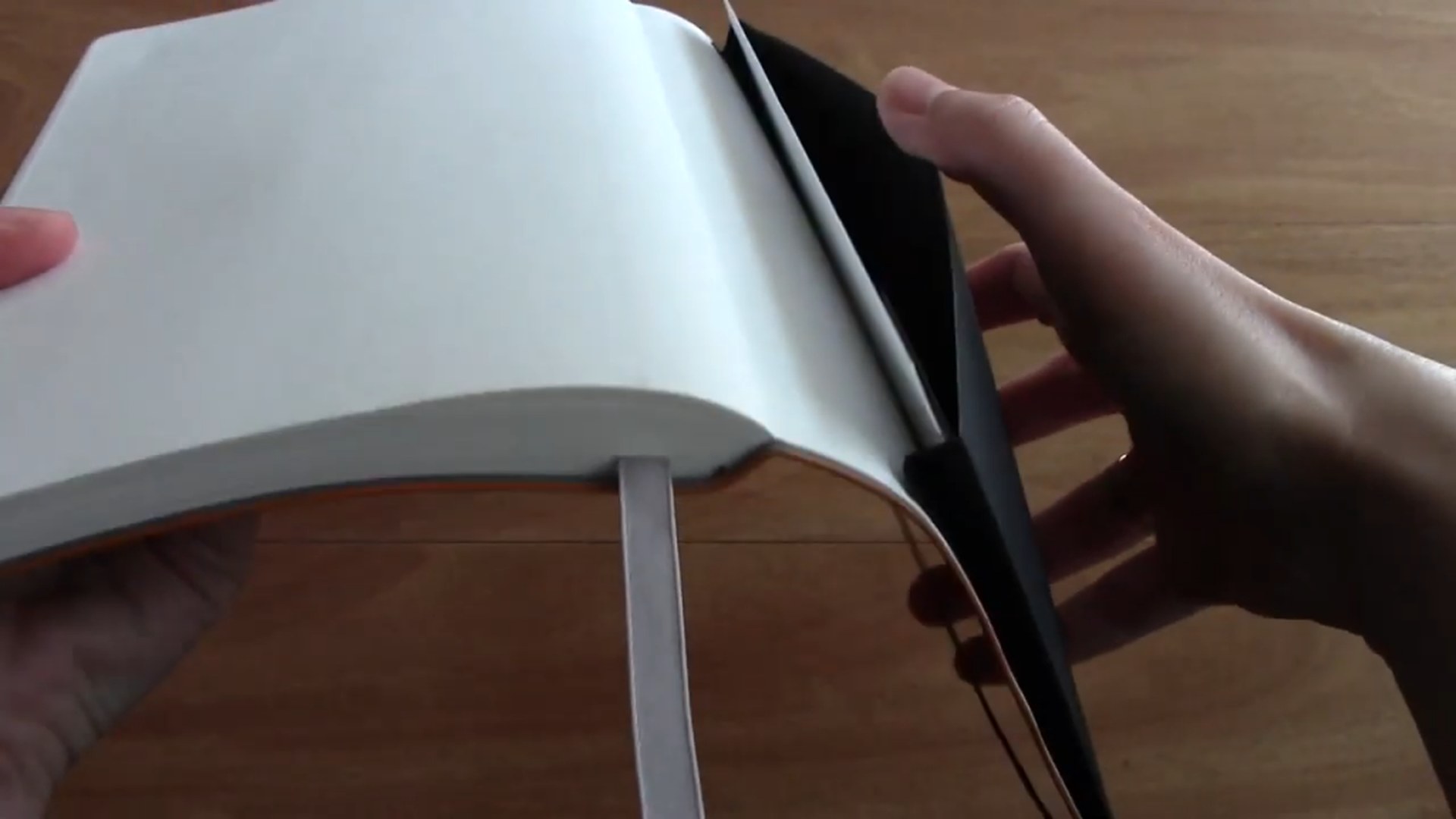 Writing and paper test inside the GLP Creations notebook