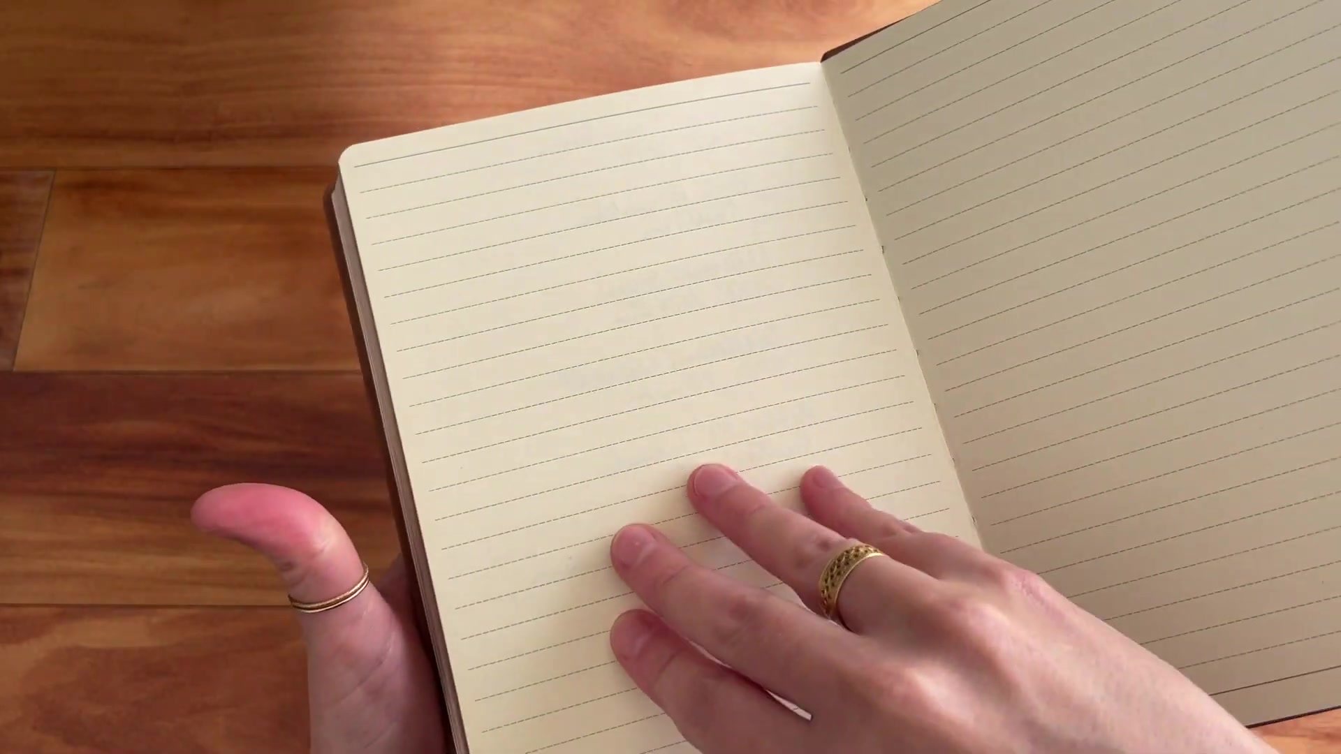 How to Start Journaling: Beginner’s Guide 7 Open lined notebook pages ready for a first journaling entry