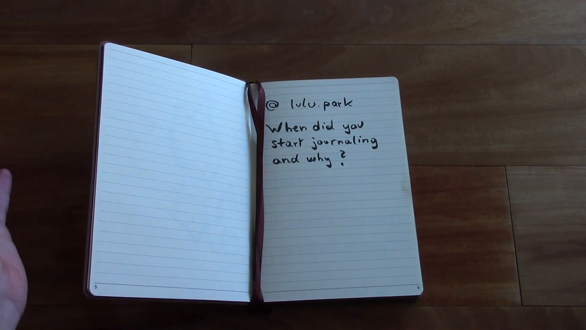 Journal Q&A page asking about favorite journals