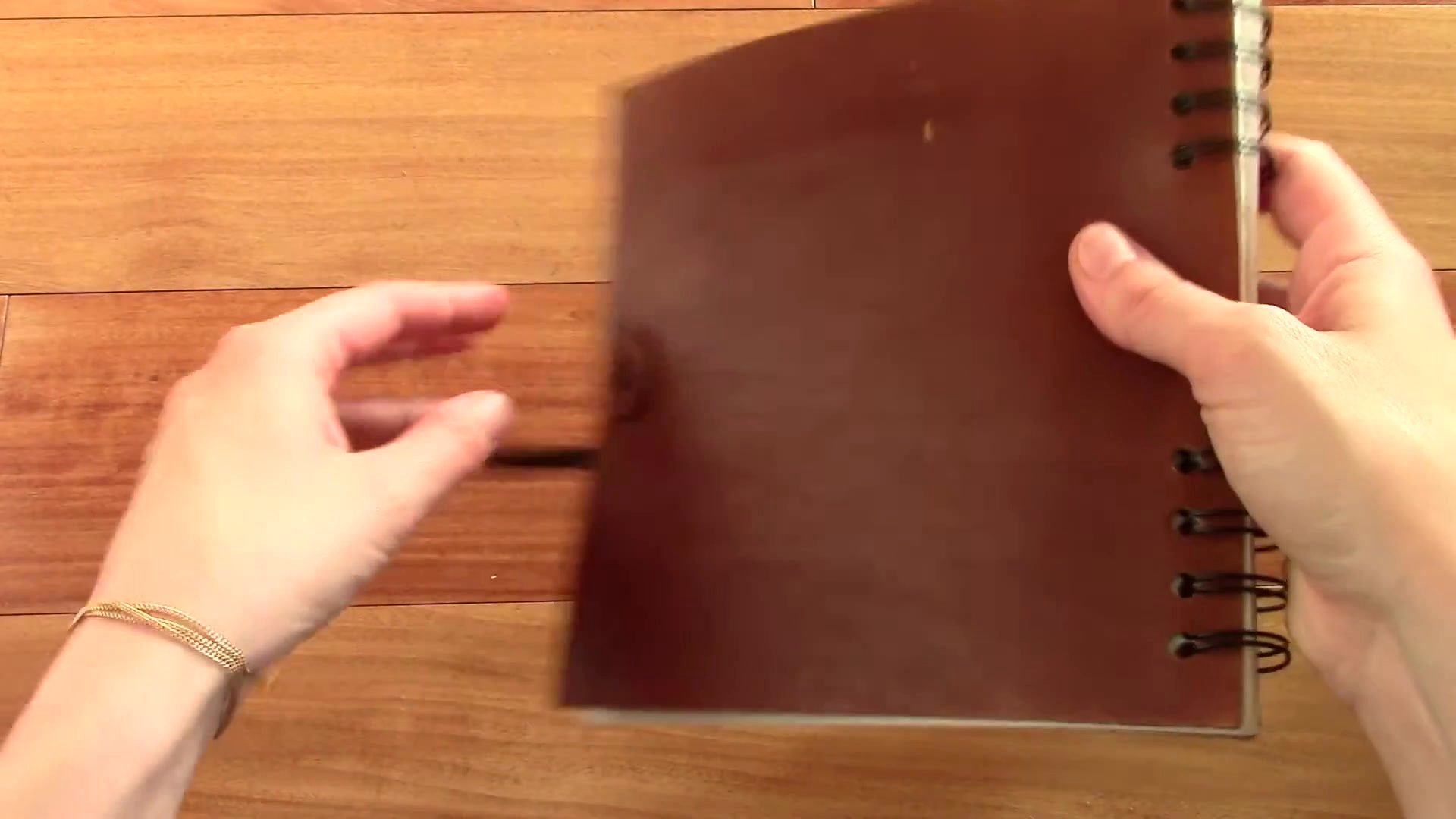 Leather Notebook 12 Spiral binding on leather notebook