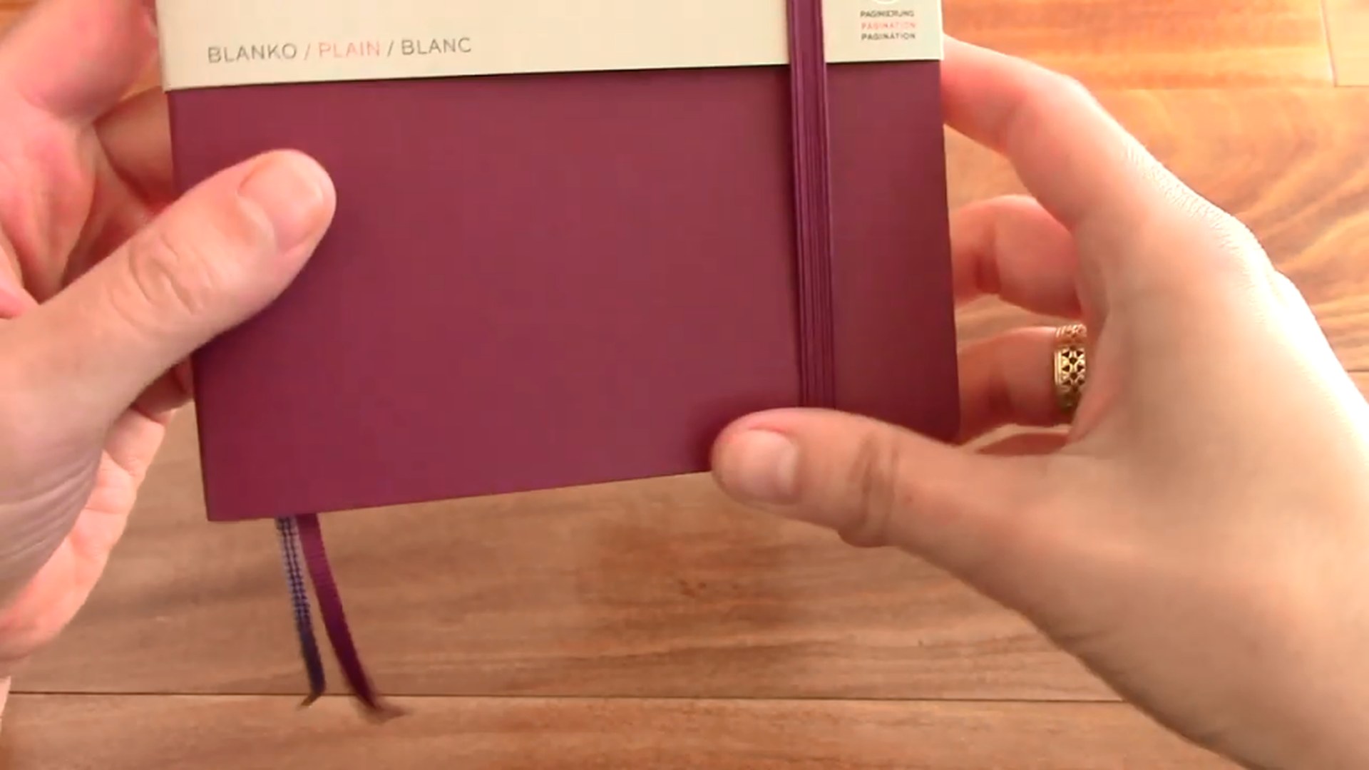 Leuchtturm1917 B6 notebook size in hand