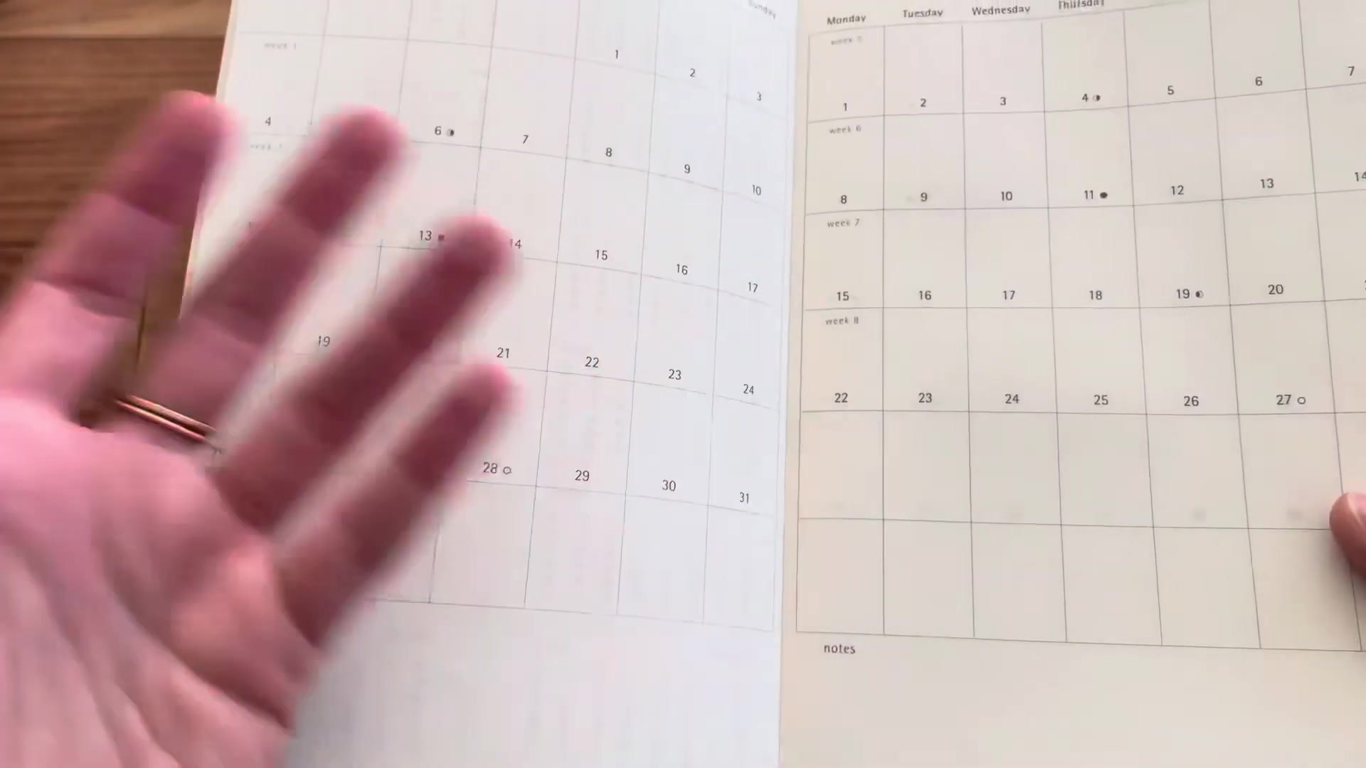 Moleskine Daily Planner Soft Cover Review 4 Moleskine daily planner monthly calendar spread