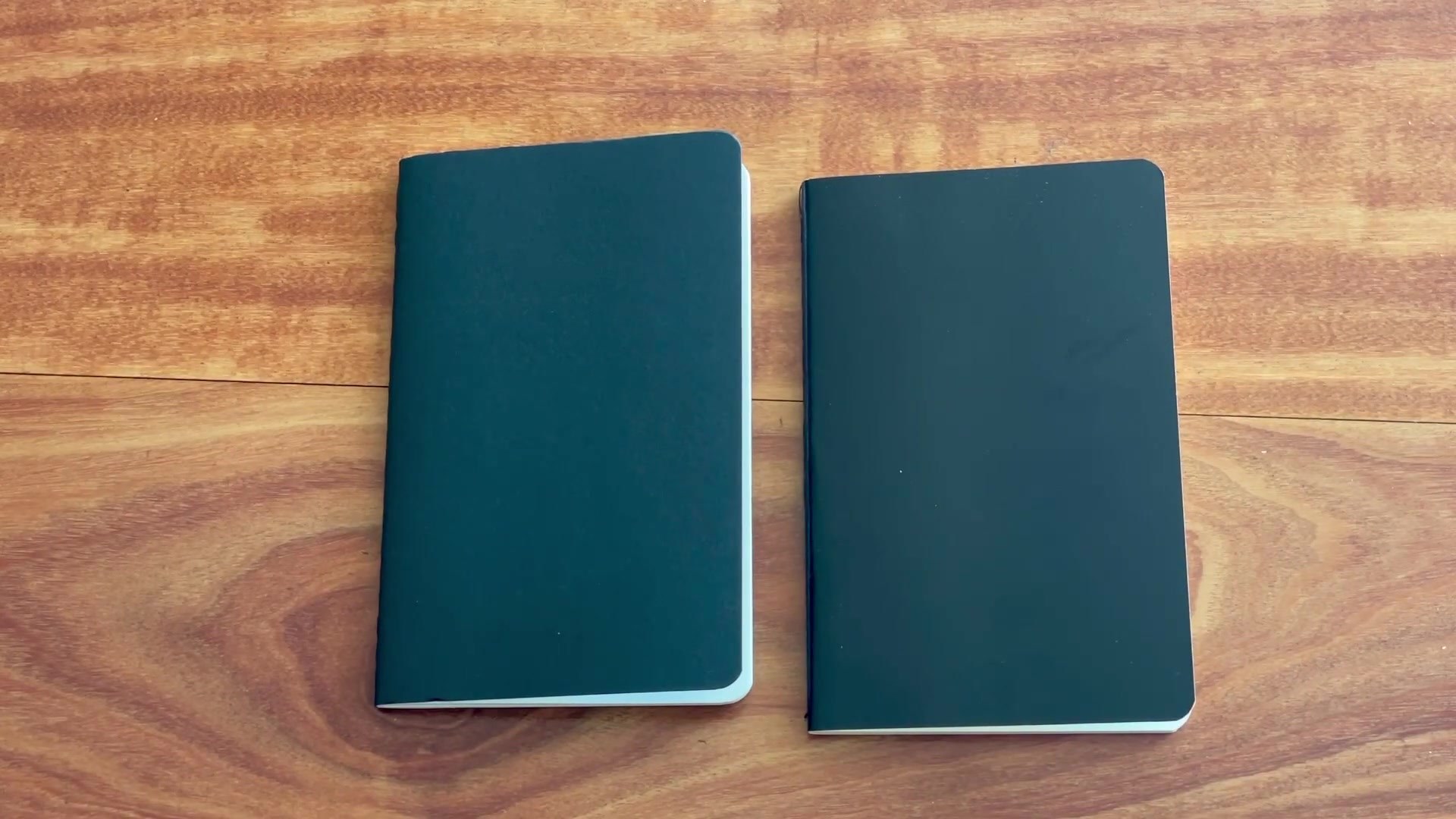 Moleskine vs Daler Rowney Pocket Notebook Comparison 1 Moleskine Cahier and Daler Rowney pocket sketchbook side by side