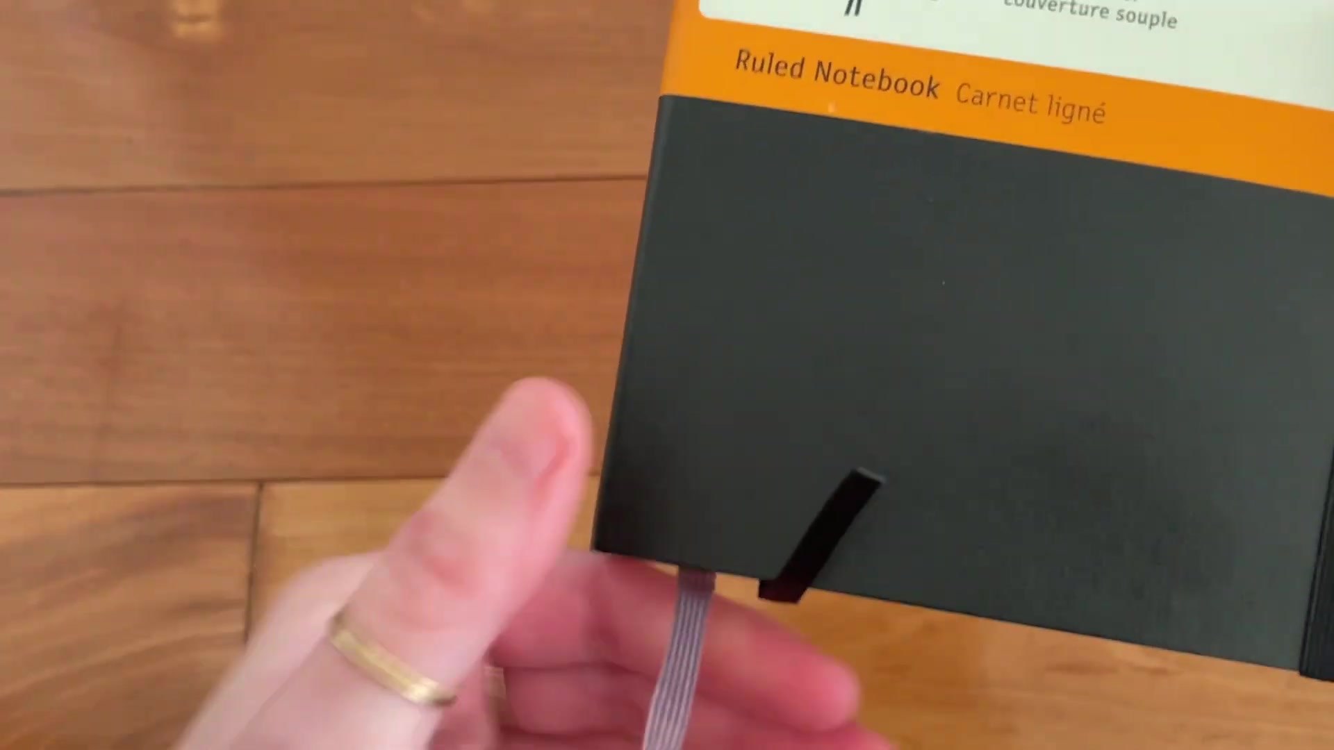 Moleskine Expanded Soft Cover Notebook Review 3 Moleskine Expanded Soft Cover Notebook cover label and elastic closure
