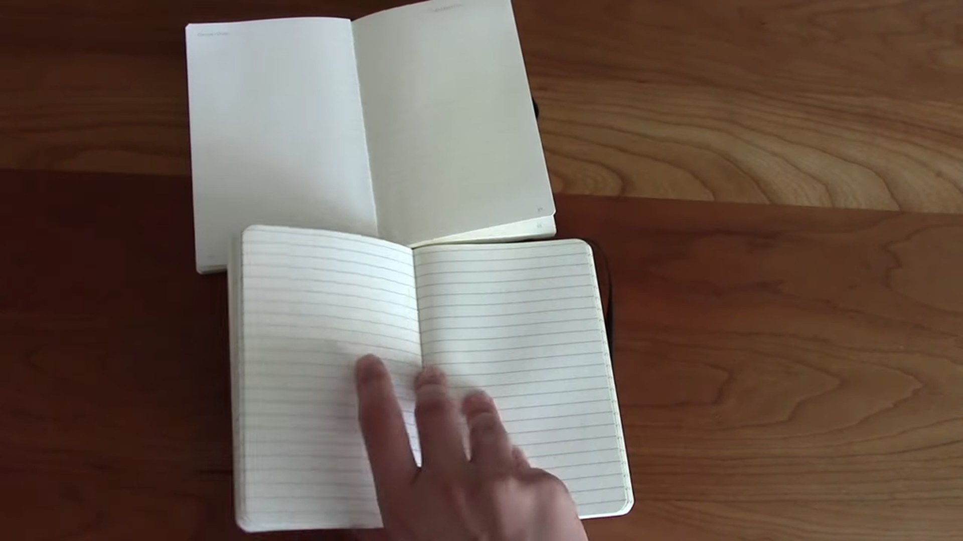 Moleskine vs Leuchtturm 1917 Durability Test 14 Notebook page block held during durability comparison