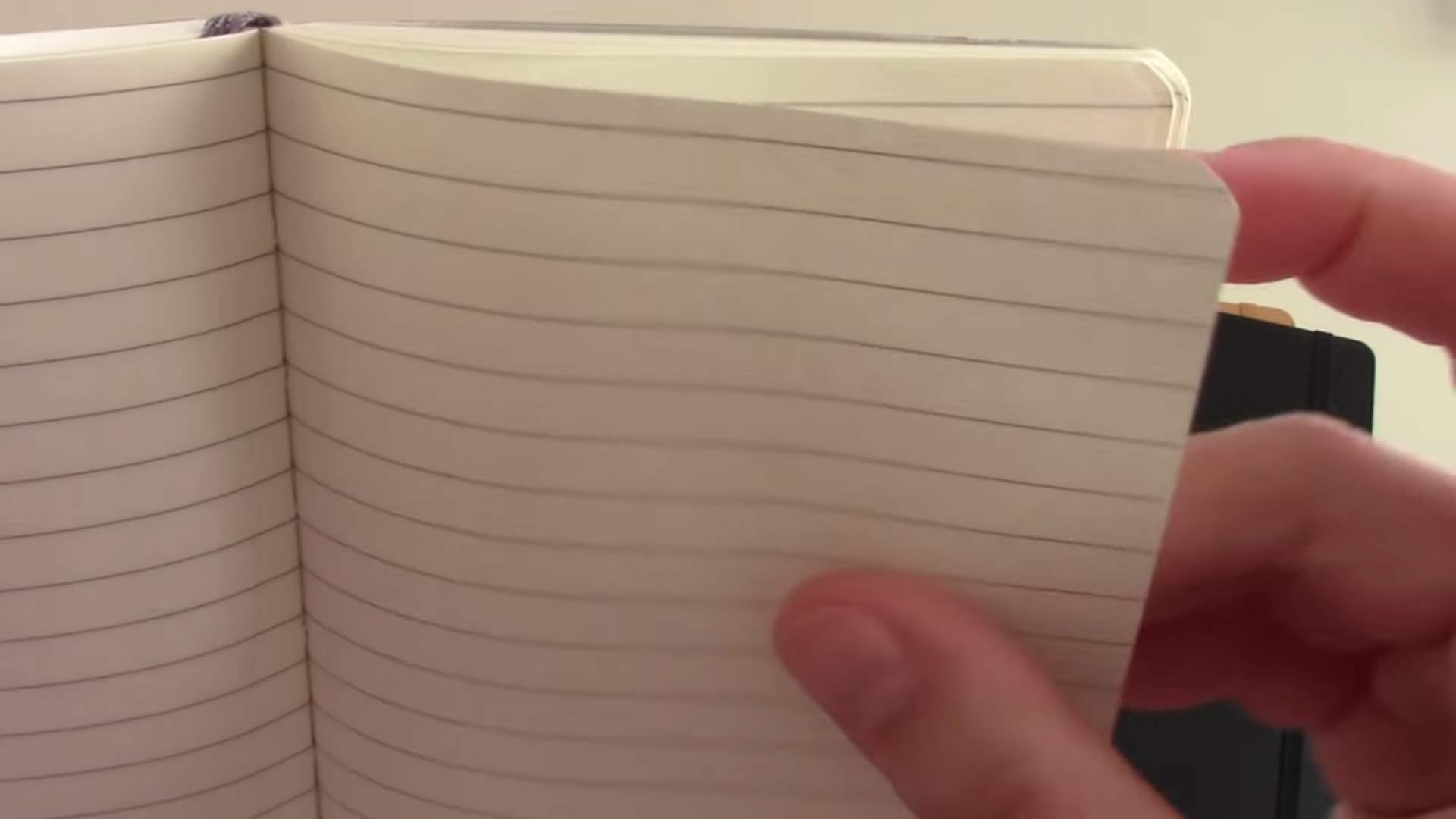 Moleskine vs Leuchtturm 1917 Notebook Comparison 15 Open pages in Moleskine and Leuchtturm comparison