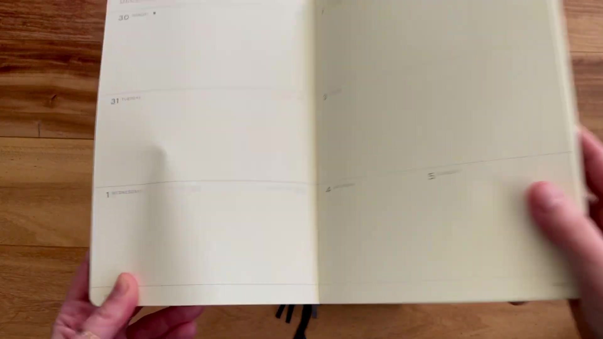 Moleskine Pro Project Planner monthly project planning pages
