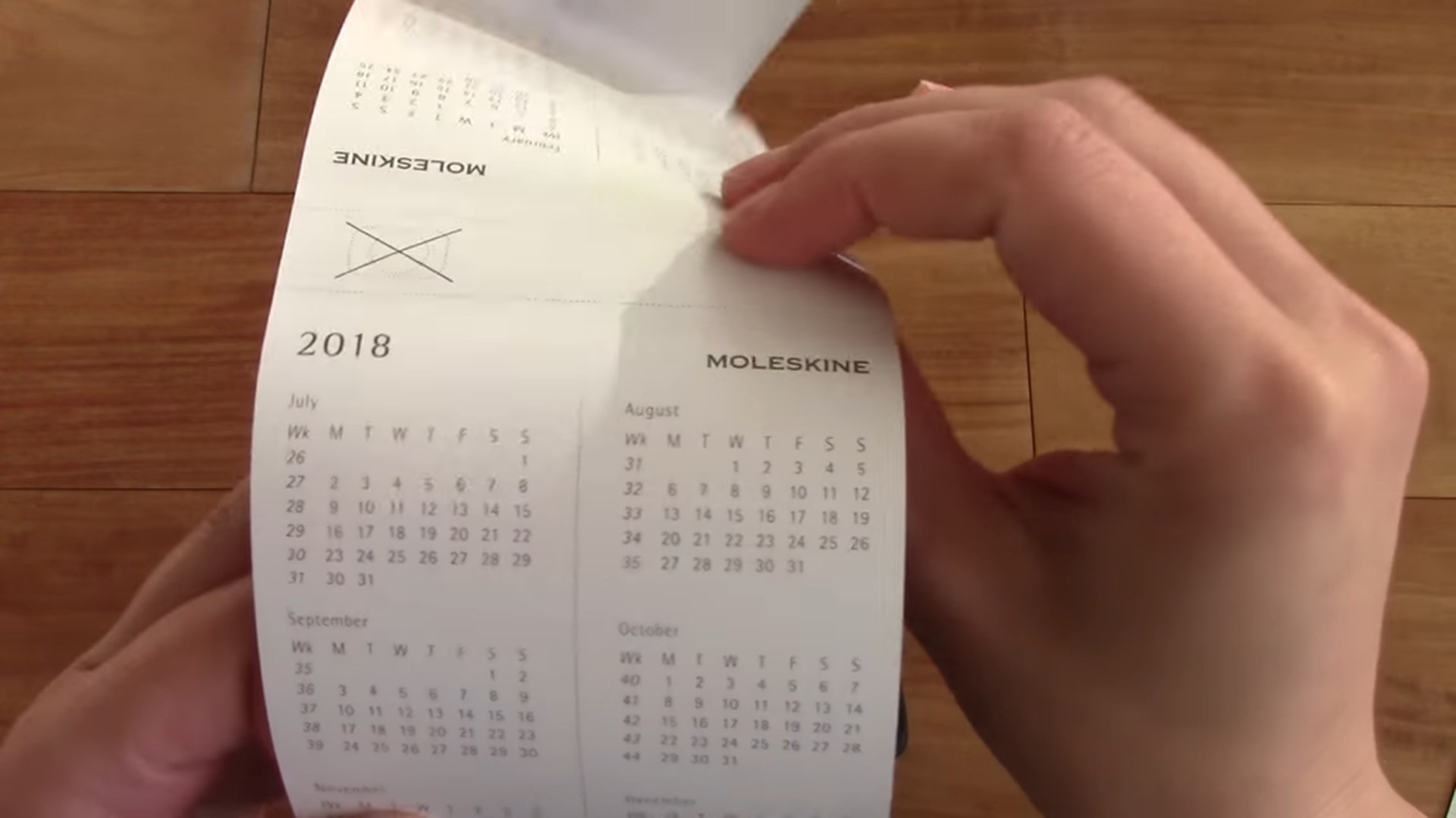 Moleskine Pro Planner weekly spread