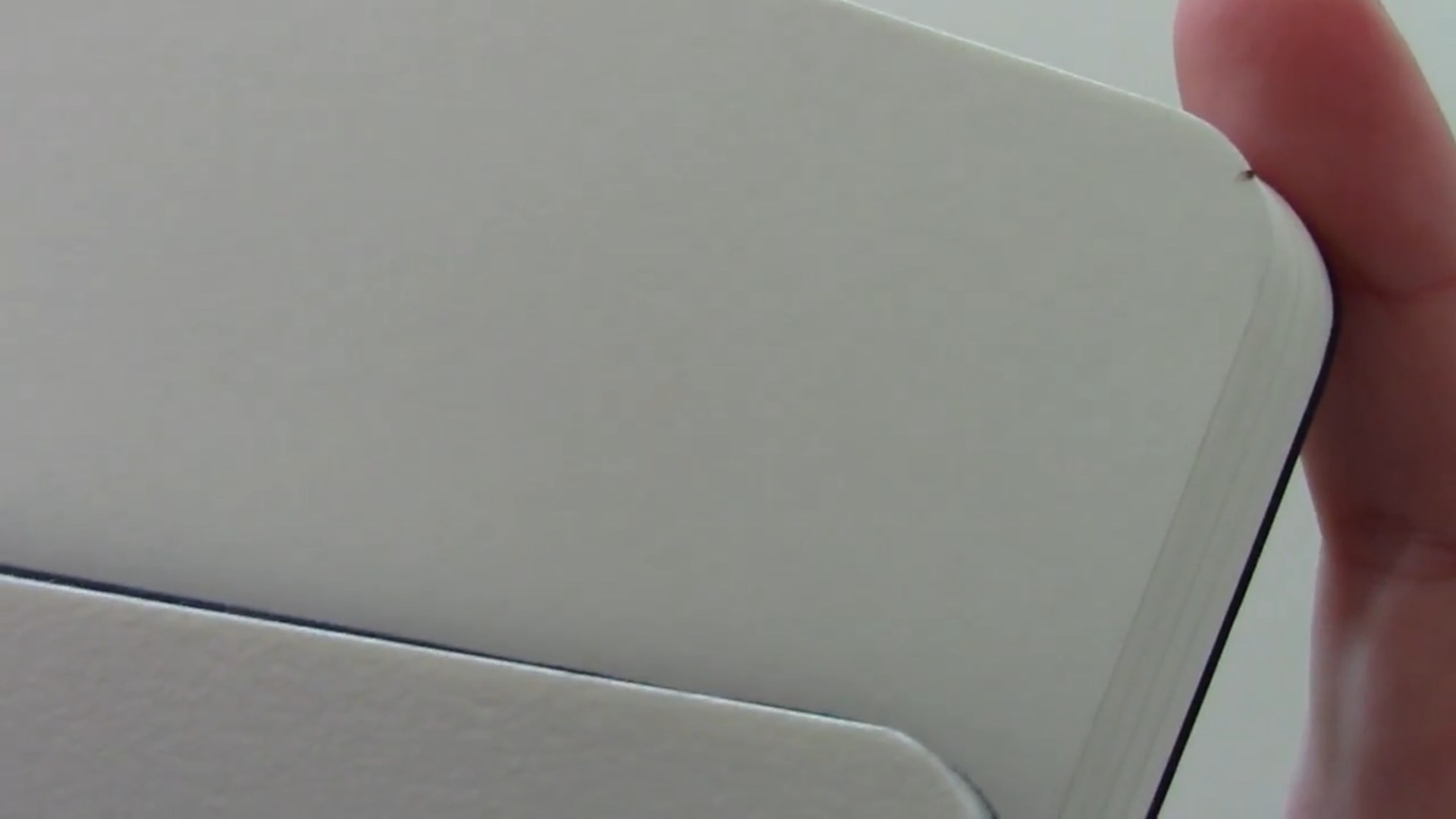 Moleskine Sketch Album Review 13 Moleskine Sketch Album blank page closeup