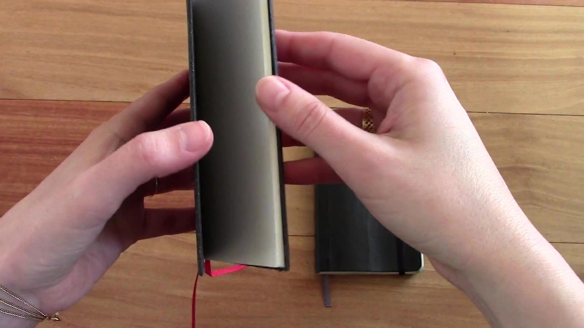 Moleskine and X17 Notes shown side by side