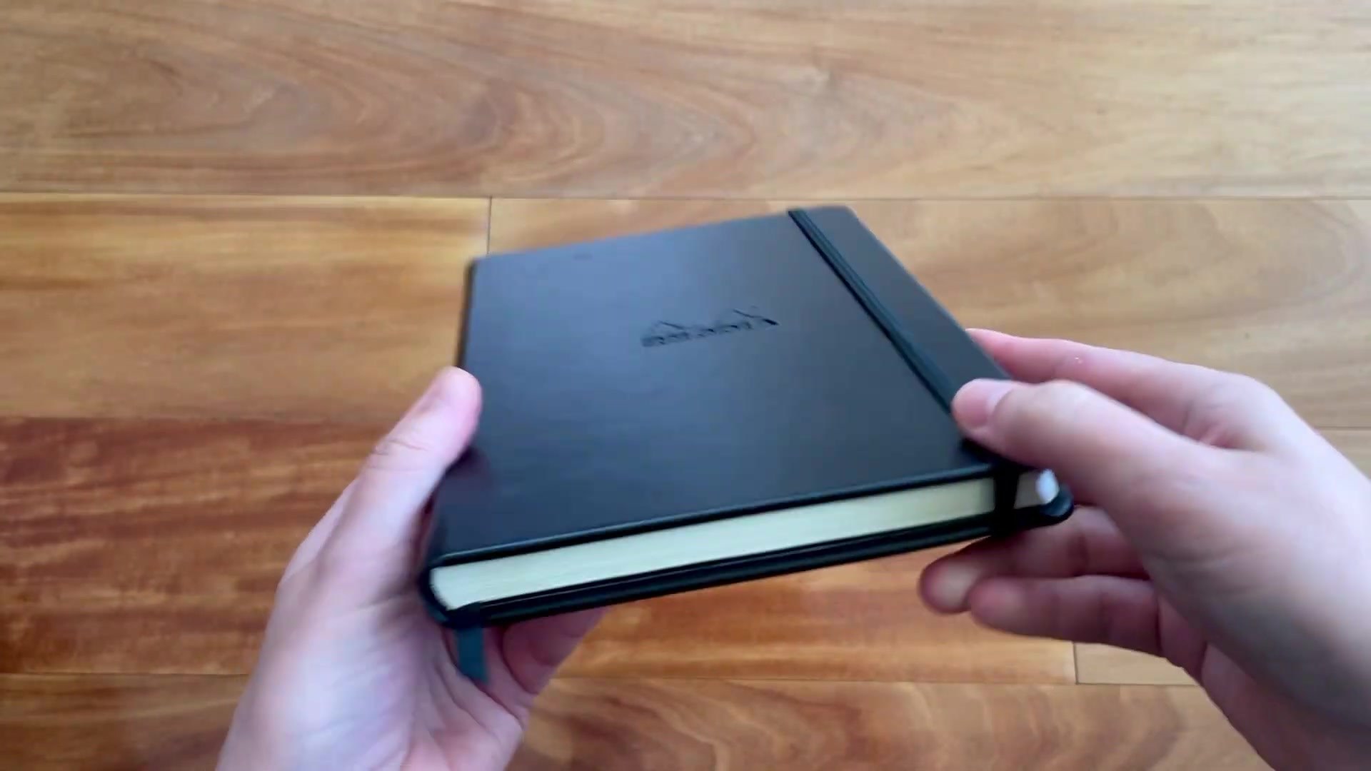 Rhodia Webnotebook page block and hardcover side profile