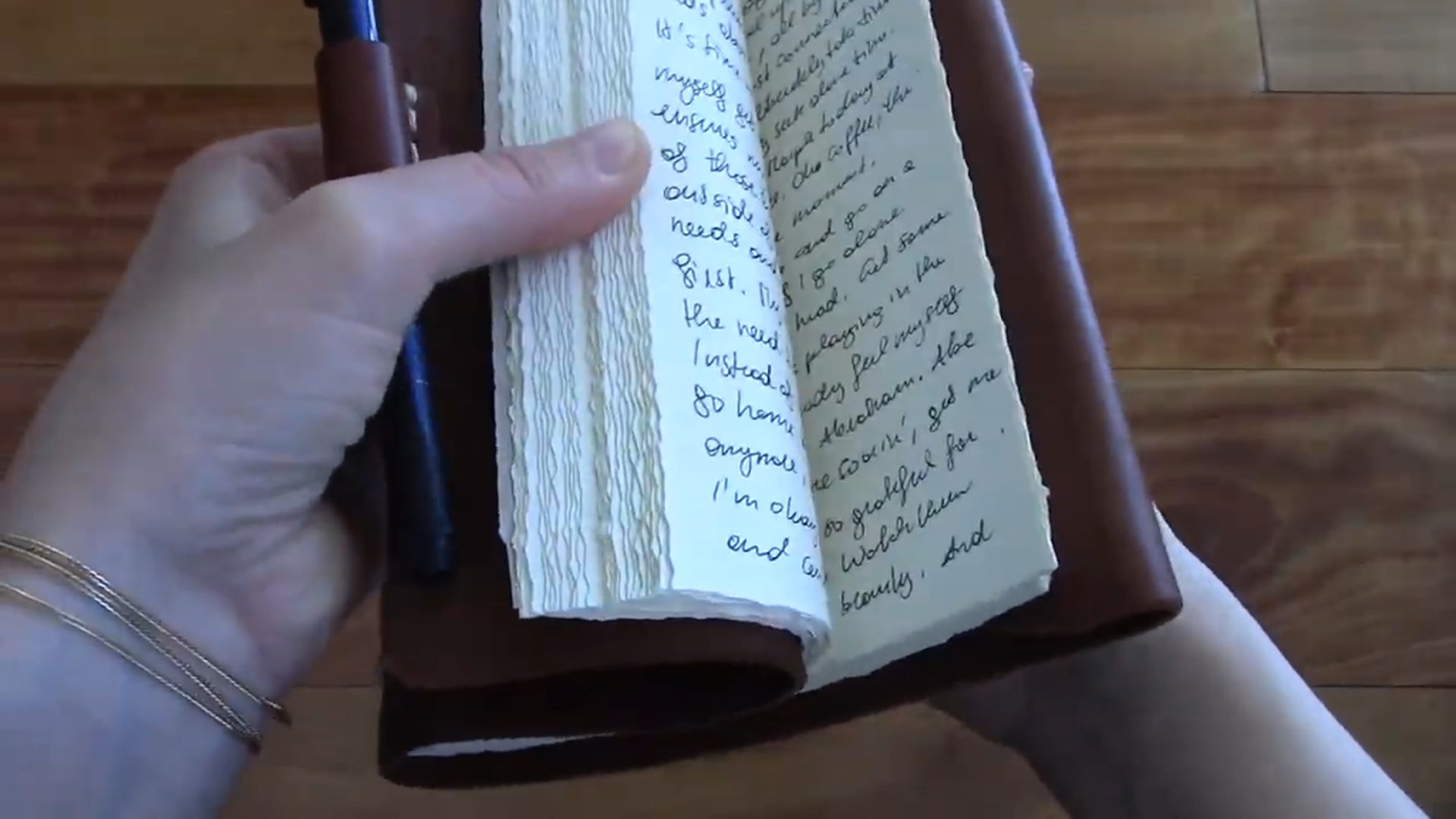 Rustico Courier leather journal travel durability view