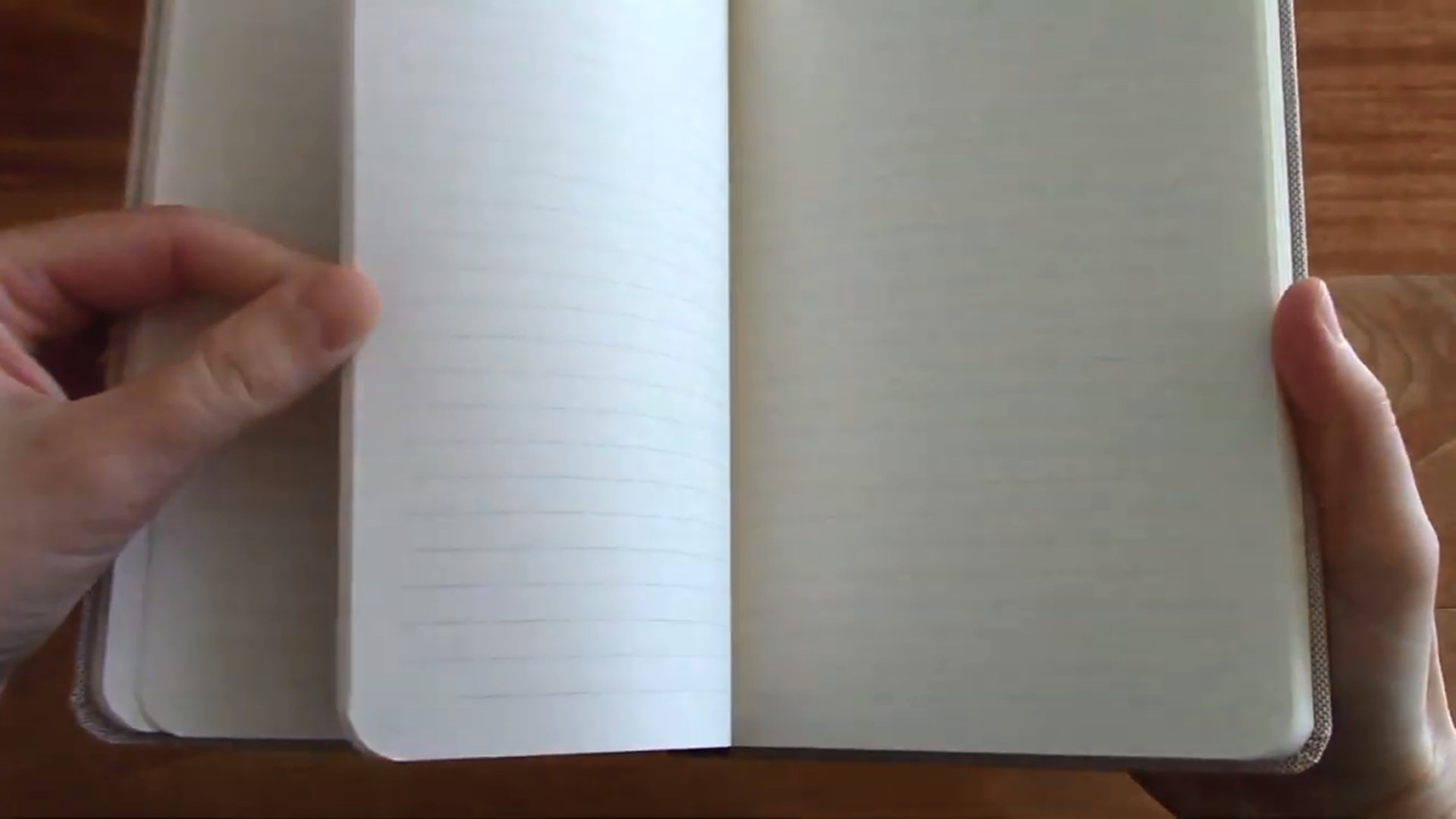 Rustico Idea Notebook shown for desk writing use