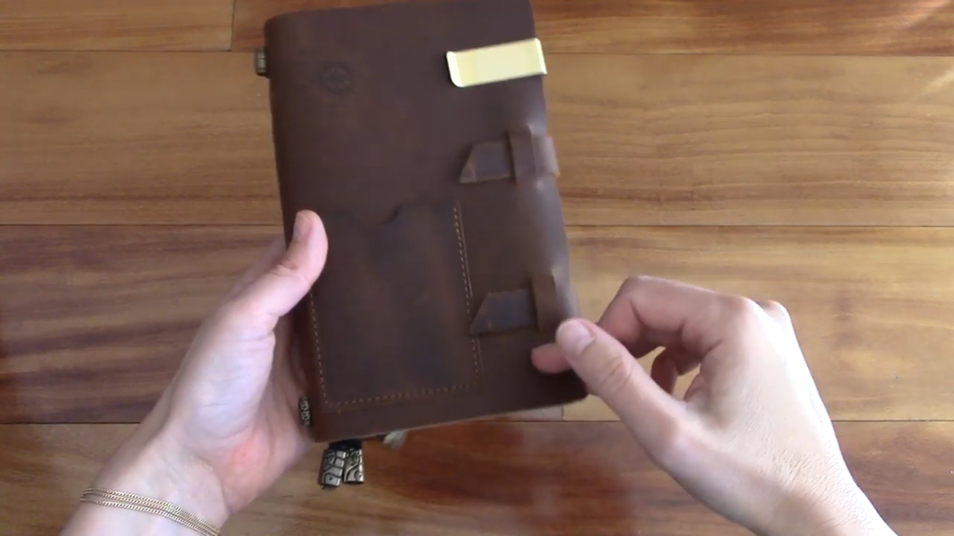 Skymark Home Traveler’s Notebook opened to inserts