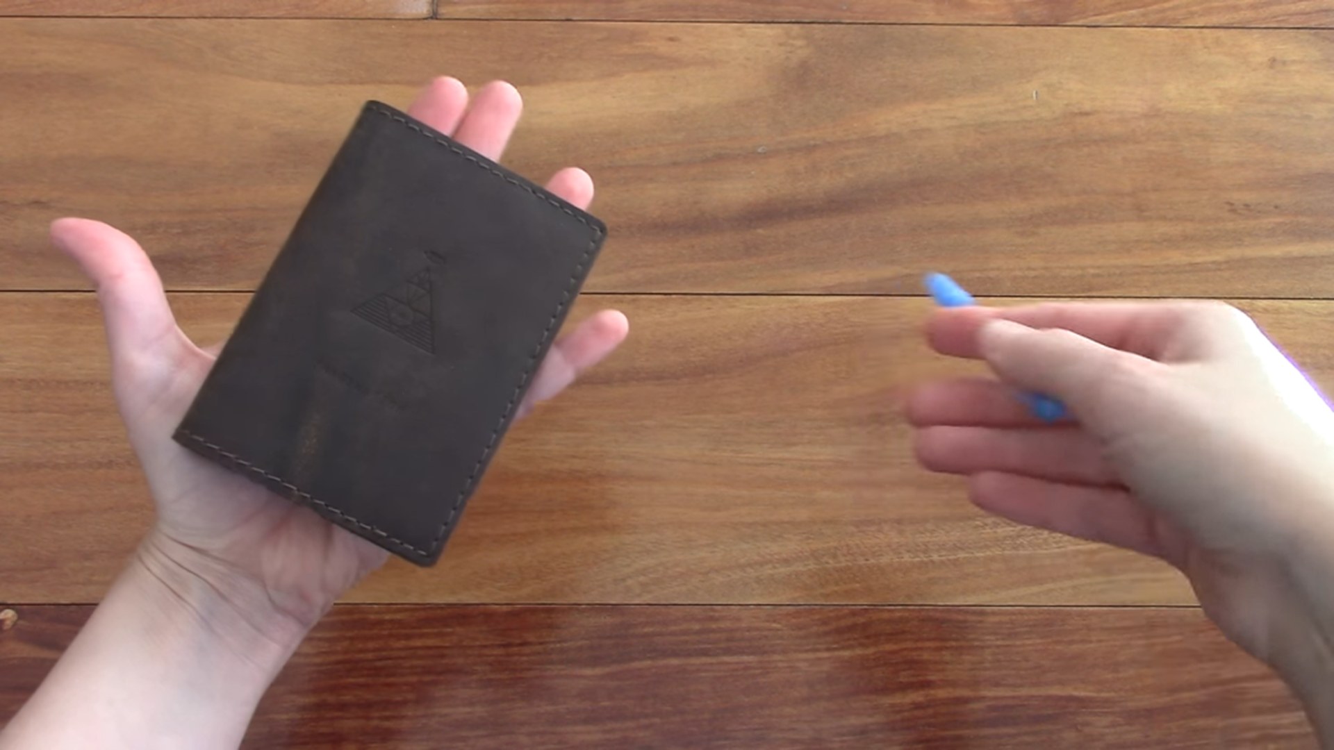 Soothi Imagination Pocket Leather Journal opened