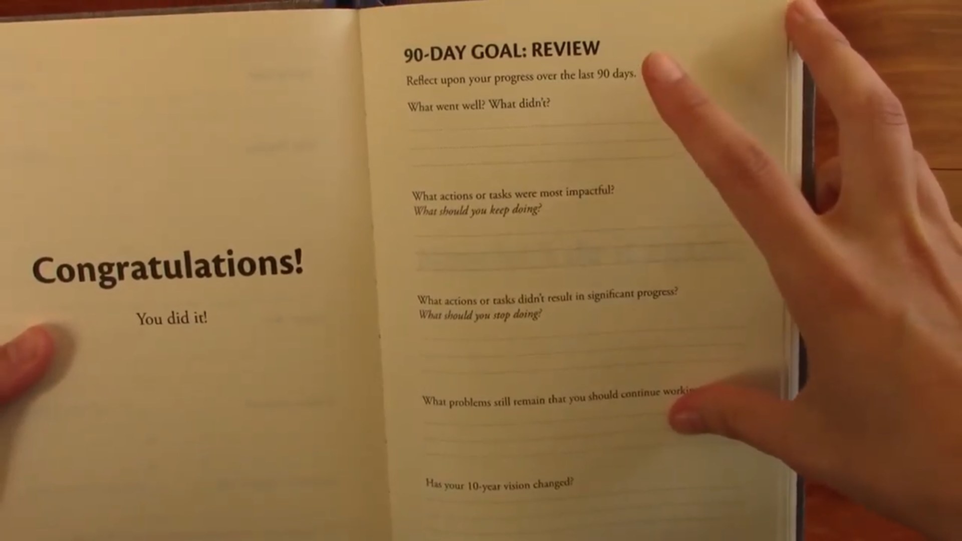ThoughtSpace Progress Planner Review 5 ThoughtSpace Progress Planner weekly pages