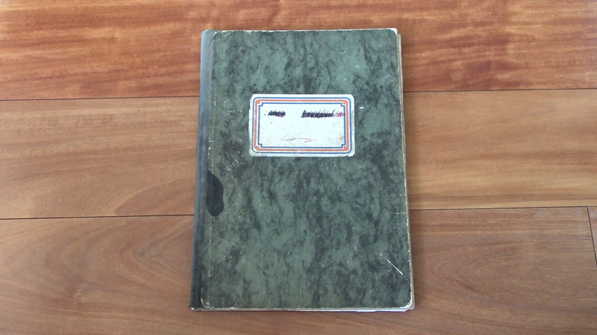 Vintage Notebook cover