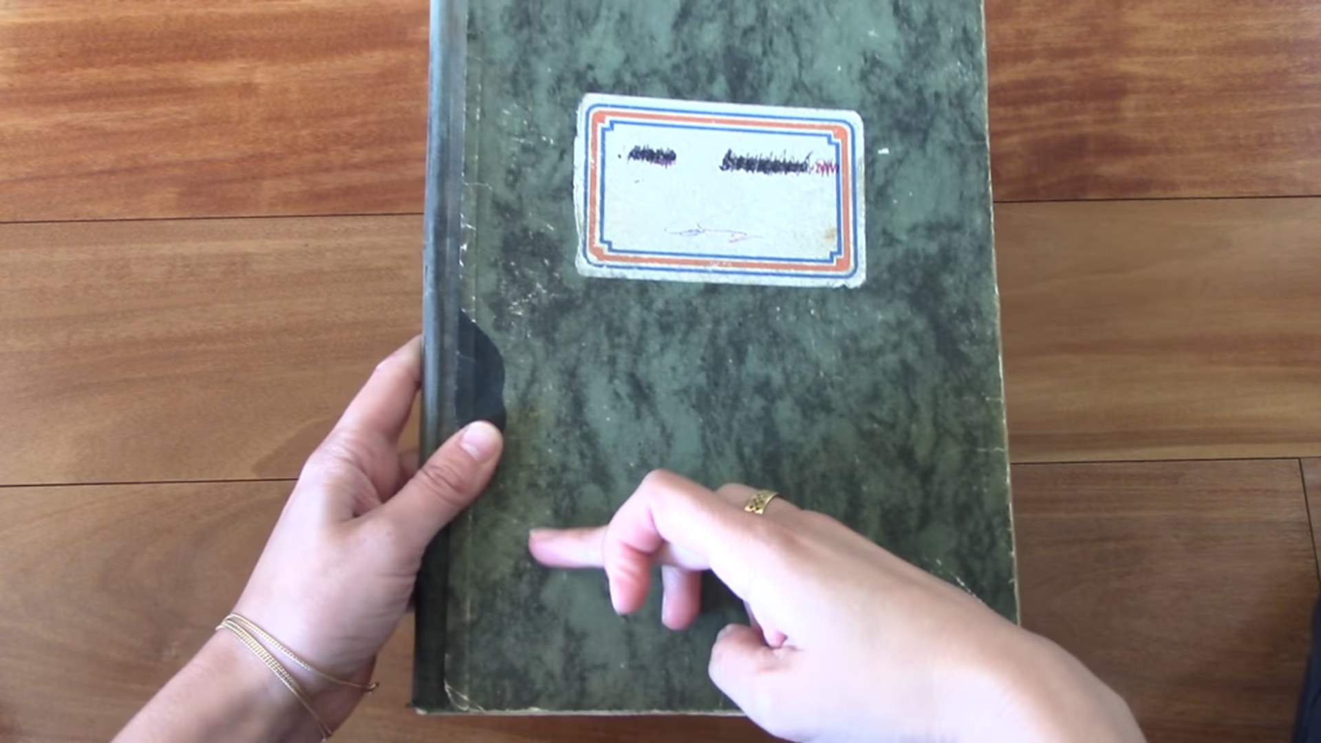 Vintage Notebook A4 size view