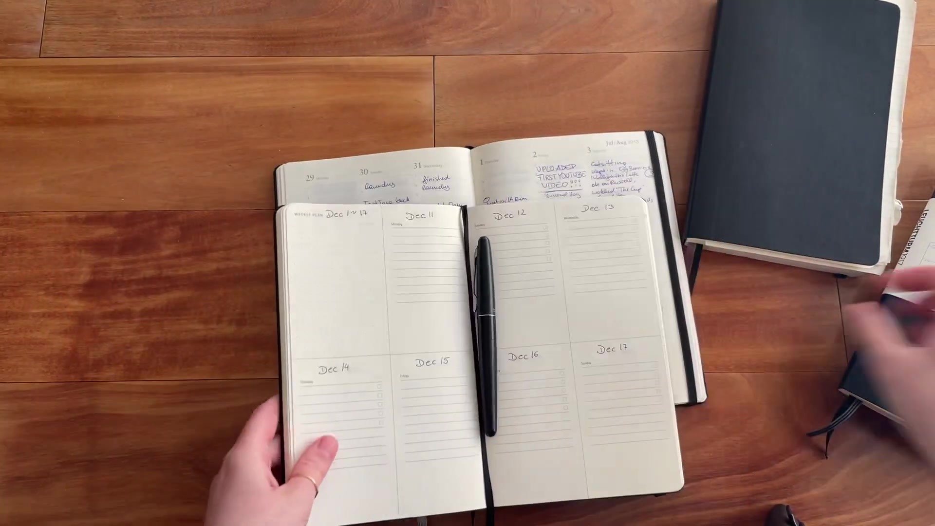 Which Planner Am I Using? My Planner Journey 5 Leuchtturm1917 weekly planner horizontal layout with pen