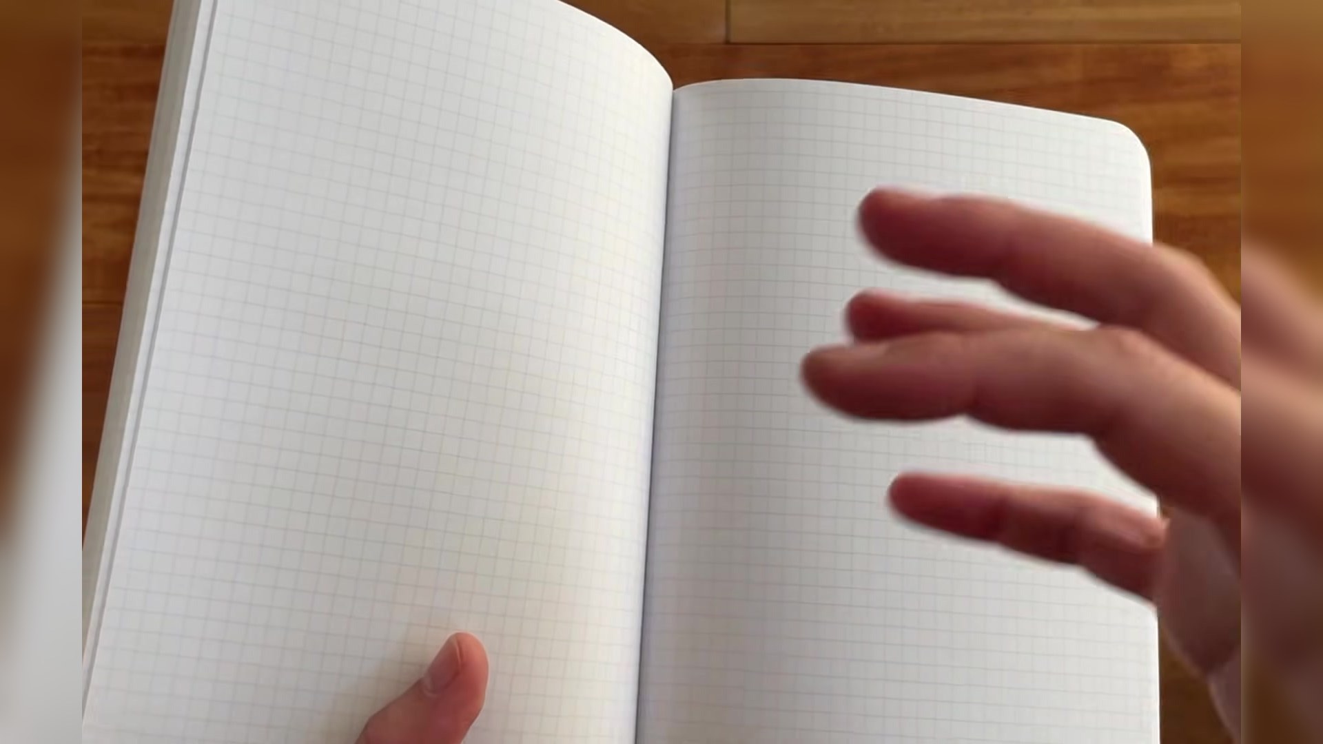 Zequenz Notebook Durability Review 5 Zequenz B6 notebook opened to grid paper interior